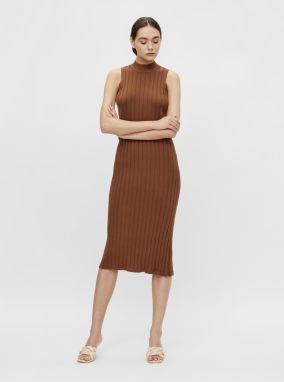 Brown sheath midishats . OBJECT Amira - Women