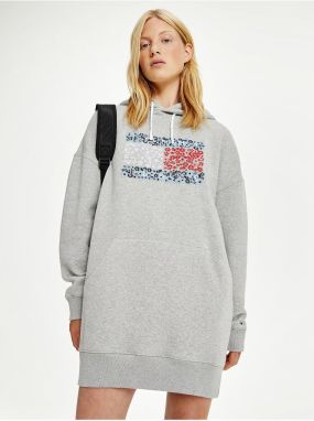 Light Grey Hoodie Dress Tommy Jeans - Women