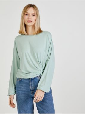 Light green T-shirt with knot ONLY Free - Women