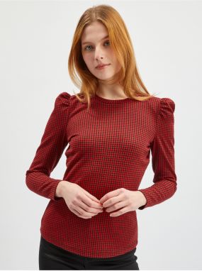 Orsay Red Women's Patterned Long Sleeve T-Shirt - Women