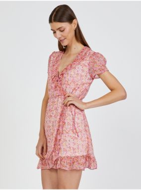 Light Pink Floral Wrap Dress TALLY WEiJL - Women