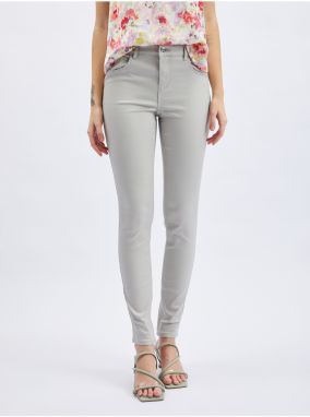 Orsay Svetlosivé dámske úzke džínsy - Ženy