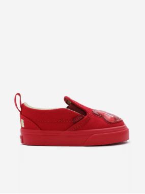 Red kids slip on sneakers VANS Slip-On V HARIBO - Boys