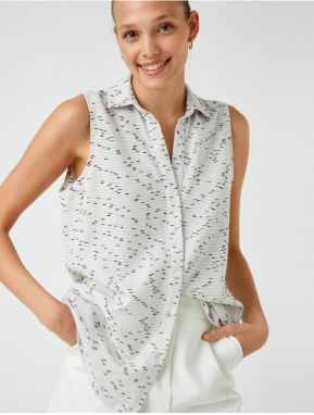 Koton Patterned Sleeveless Shirt