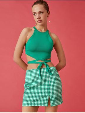Koton Mini Skirt with Slit Detail
