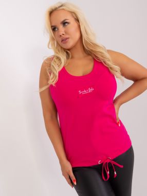 Fuchsia women's top larger size with hem