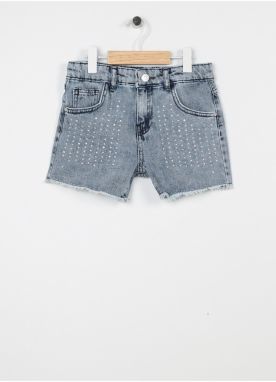 Koton Normal Waist Normal Indigo Girls' Shorts 3kg40031ad.