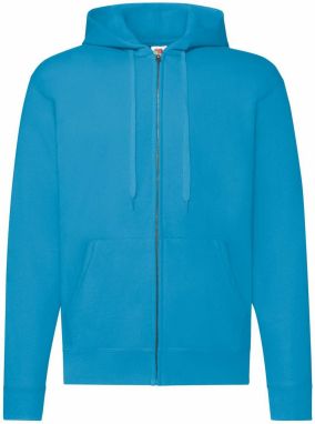 Blue Zippered Hoodie Classic Fruit of the Loom