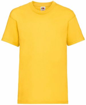 Yellow Cotton T-shirt Fruit of the Loom