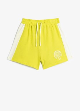 Koton Tie Waist Normal Green Girl's Shorts