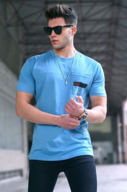 Madmext Blue T-Shirt 5804