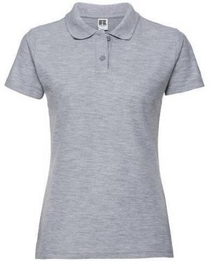 Light Grey Polycotton Polo Russell Women's T-Shirt