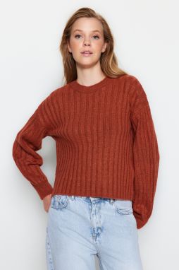 Trendyol dlaždice mäkký textúrovaný pletený sveter