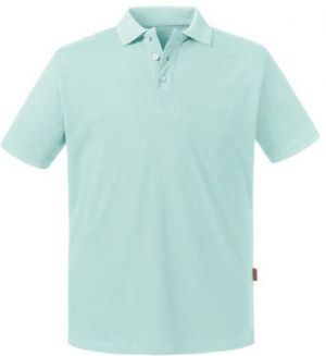 Niebieska koszulka męska polo Pure Organic Russell