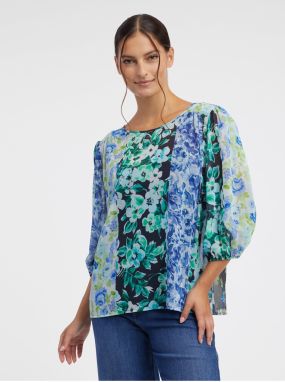 Orsay Blue Women's Floral Blouse - Women