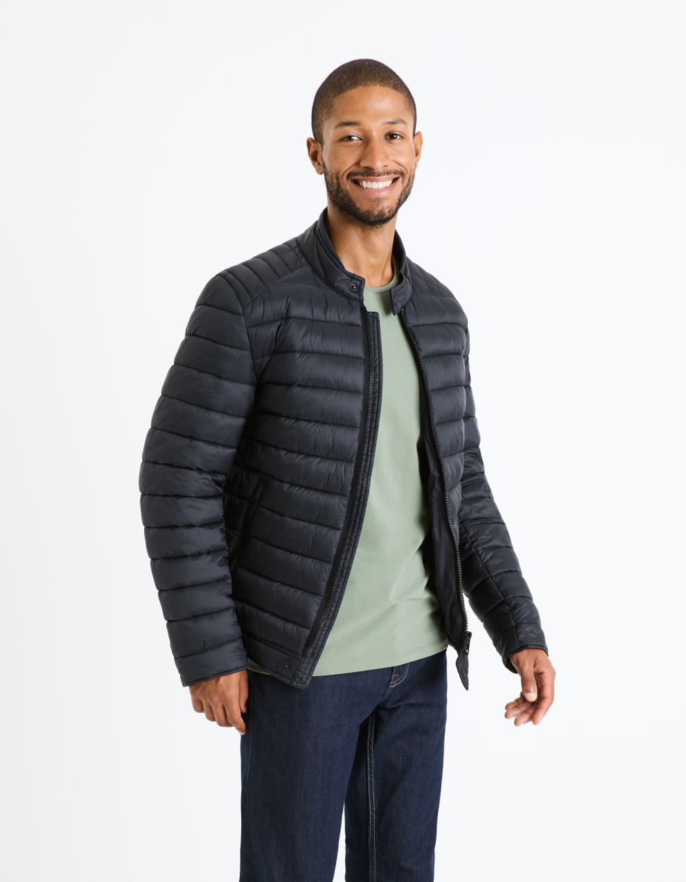 Celio Quilted Fublack Jacket - Men's