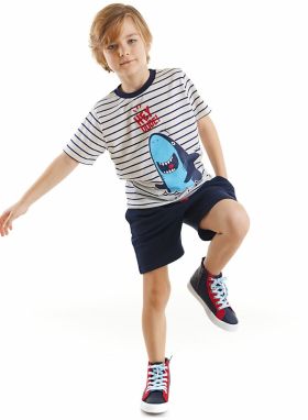 Denokids Dude Shark Boys T-shirt Shorts Set