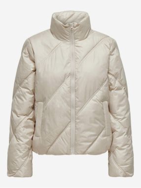 Cream women's quilted winter jacket JDY Verona - Women