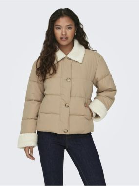 Beige women's quilted jacket JDY Oars - Women