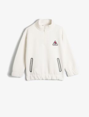 Koton Sweatshirt Ski Theme High Collar Long Sleeve