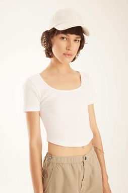 DEFACTO Slim Fit Camisole Short Sleeve T-Shirt