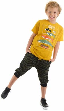 mshb&g Big Whales Boy's T-shirt Capri Set