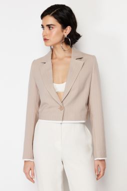 Trendyol Stone Premium Woven Blazer Jacket