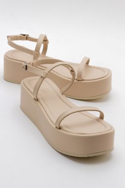 LuviShoes Beige Women's Sandals