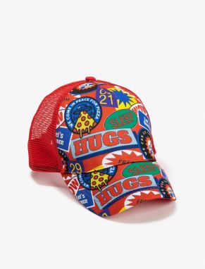 Koton Mesh Cap Hat Printed Multicolor