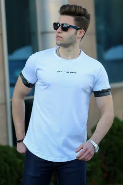 Madmext White Men's T-Shirt 4451