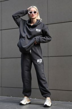 Madmext Women's Smoky Hooded Tracksuit Set