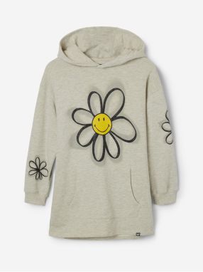 Beige girls' sweatshirt dress Desigual Belma - Girls