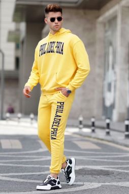 Madmext Yellow Men's Tracksuit Set 5284