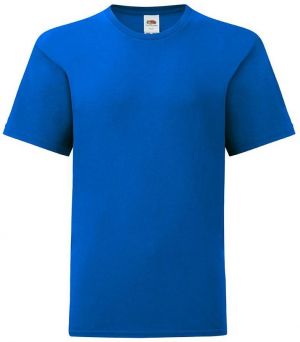 Blue children's t-shirt in combed cotton Fruit of the Loom