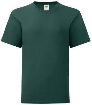 Green children's t-shirt in combed cotton Fruit of the Loom