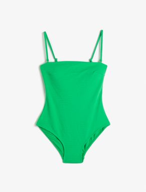 Koton Basic Swimsuit with Removable Thin Straps