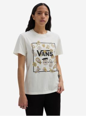 Cream Women's T-Shirt VANS Trippy Floral - Women