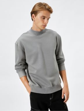 Koton High Neck Sweater Basic Long Sleeve Ribbed