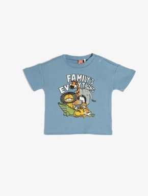 Koton Baby Boy Clothing T-Shirt 3SMB10153TK Blue Blue