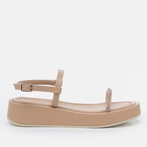 Yaya by Hotiç Women's Natural Footwear Flat Sandals