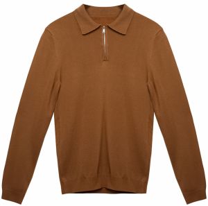 Trendyol Camel Slim Fit Polo Neck Knitwear Sweater