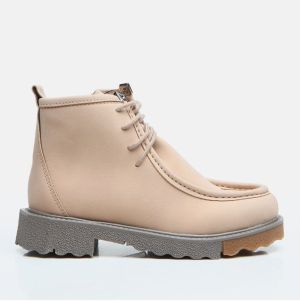 Hotiç Beige Women's Flat Boots