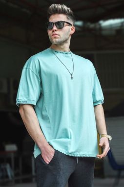 Madmext Mint Green Oversized T-shirt 5803