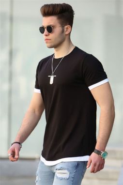 Madmext Basic Black Men's T-Shirt 4459