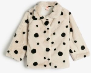 Koton Plush Jacket Long Sleeve Button Closure