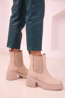 Soho Beige Women's Boots & Booties 18486