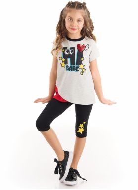 mshb&g Hi Babe Girl's T-shirt Tights Set