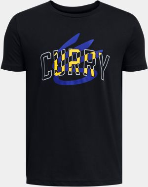 Under Armour T-Shirt Curry Logo Tee-BLK - Boys