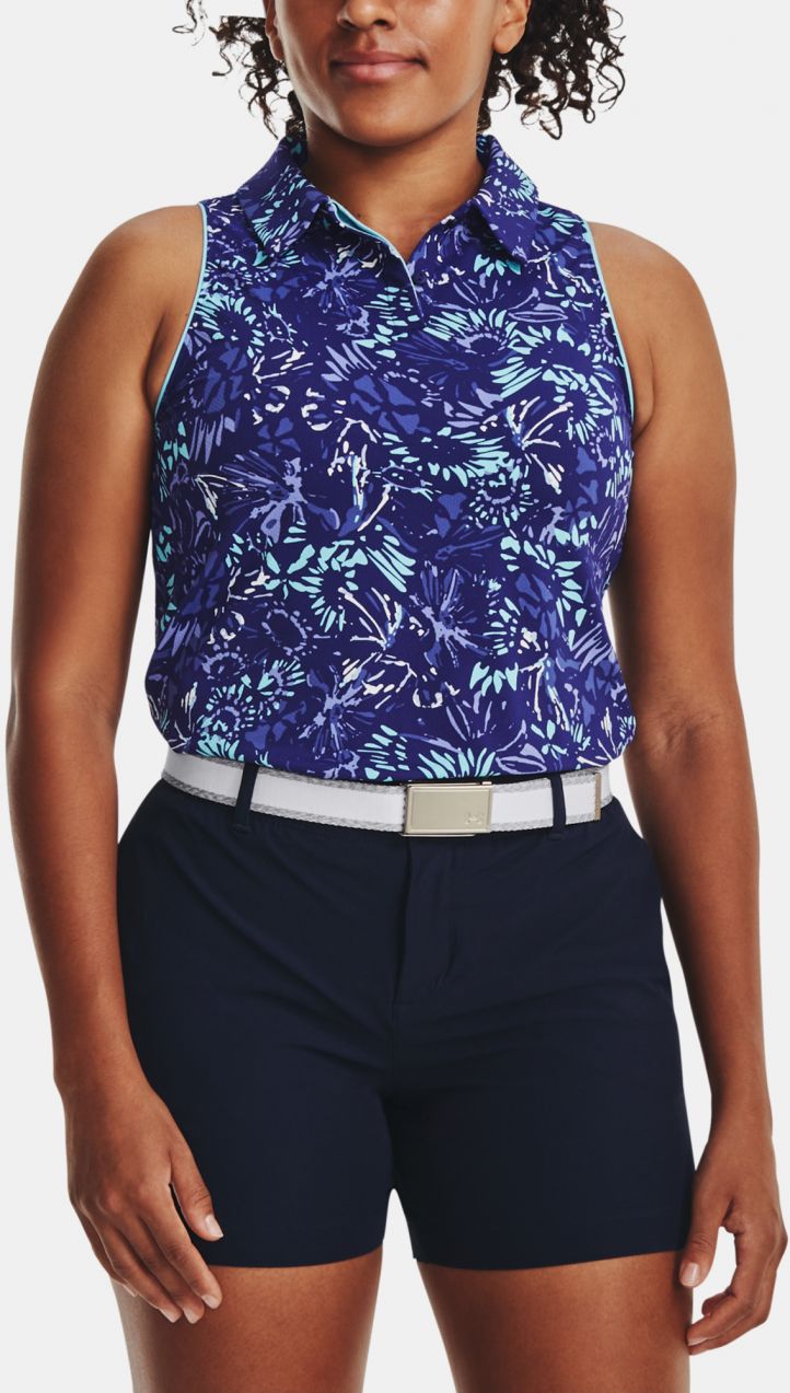 Under Armour Tank Top UA Iso-Chill SL Polo-BLU - Women