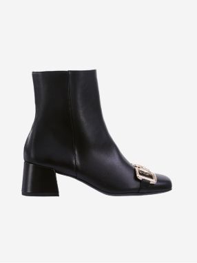 Black women's leather ankle boots with heels Högl Sophie - Women